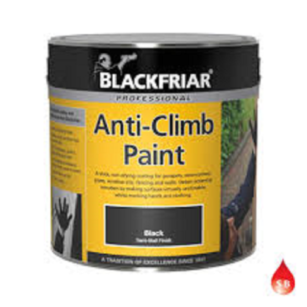 1LTR PROF ANTI-CLIMB PAINT BLK