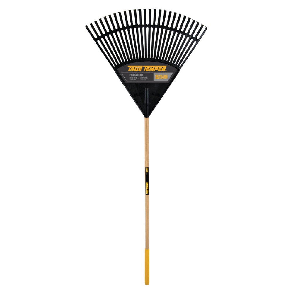 TRUE TEMPER POLY FAN RAKE 60CM 26 TOOTH