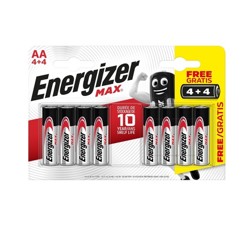 ENERGIZER AA BATTERY 4+4 FREE