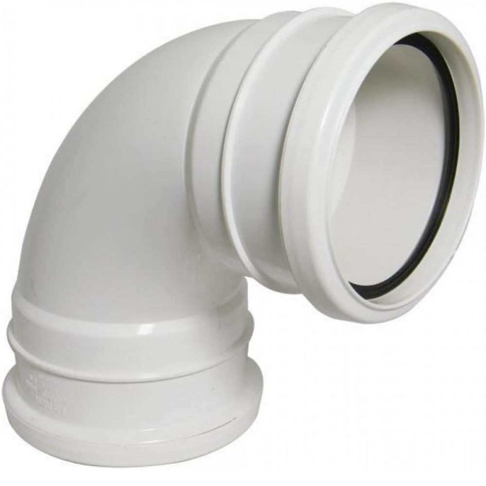 40MM 11/2 BEND 92.5DEG D/SOCKET B0840 WHITE W