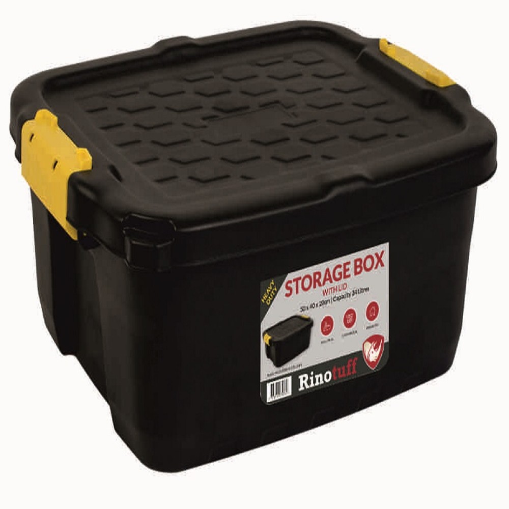 RINOTUFF 24LT STORAGE BOX C/W LID