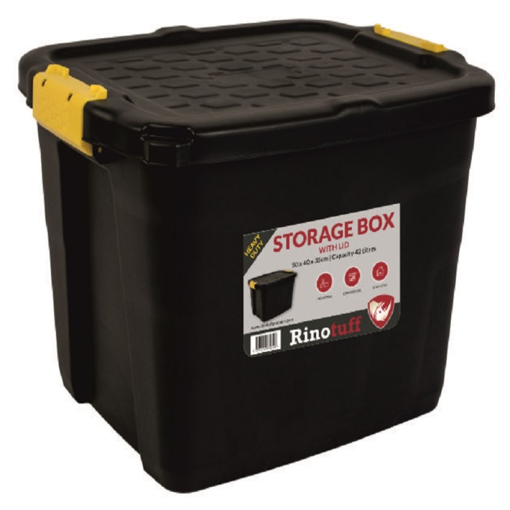 RINOTUFF 42LT STORAGE BOX C/W LID