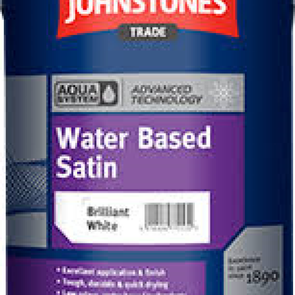 2.5LT JOHNSTONES N AQUA WATER BASED SATIN BRILLIANT WHITE