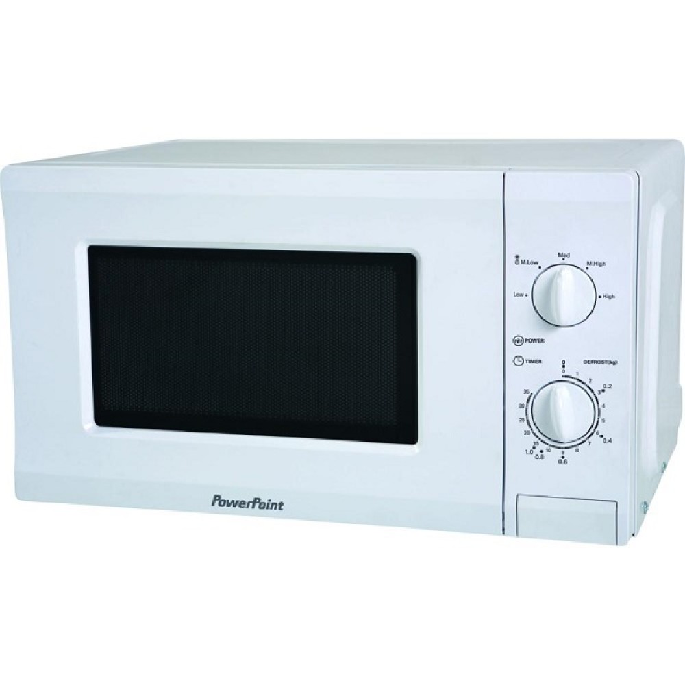 Powerpoint Manual 20L Freestanding Gloss White P22720CPMWH Microwave