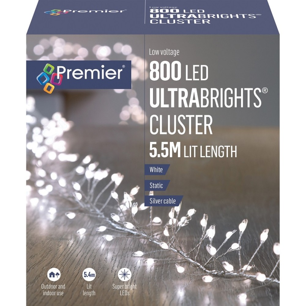 Premier 800 Low Voltage LED Ultrabrights Cluster - White