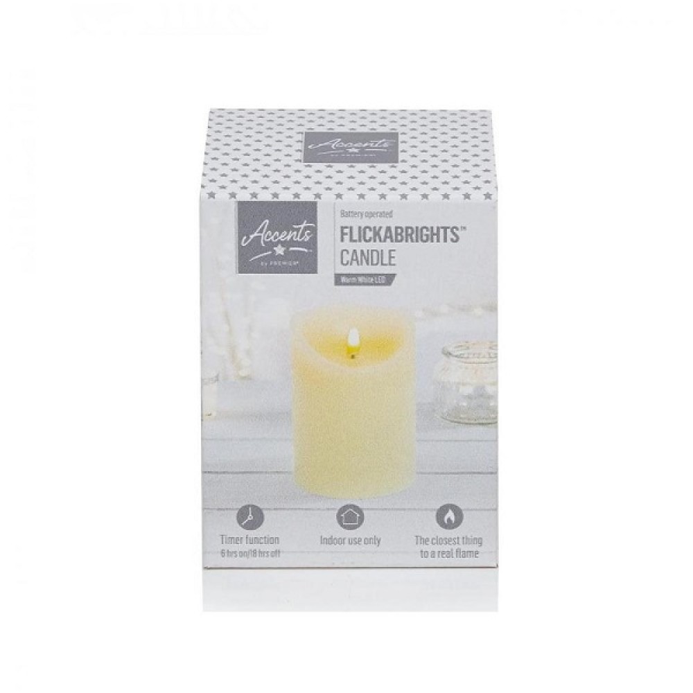 FLICKABRIGHTS Battery Operated CANDLE 13CM