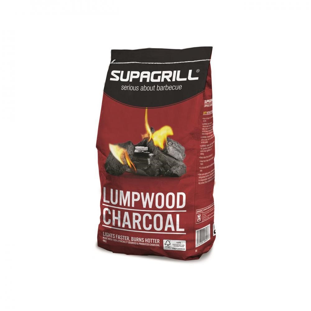 SUPAGRILL INSTANT CHARCOAL LUMPWOOD 4KG