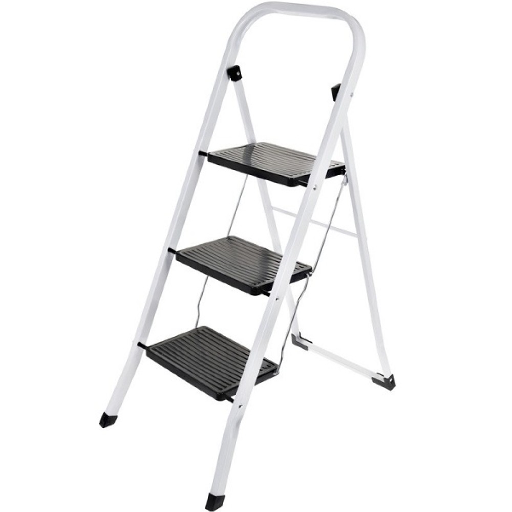 3 STEP STEP LADDER BLACK & WHITE