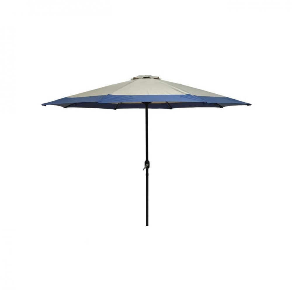 PARASOL 3M TAUPE WITH BLUE EDGE