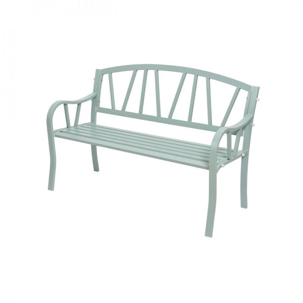 HOUSTON GREEN POWDER COATED ALUMINIUM BENCH