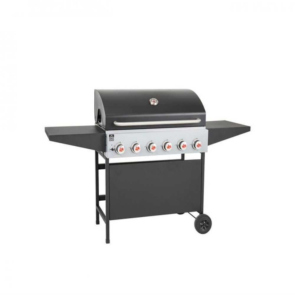 GRILL CHEF 6 BURNER GAS BARBEQUE