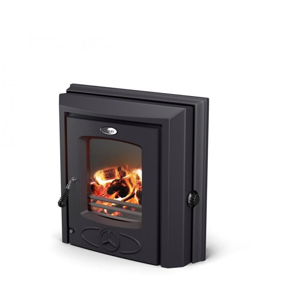 STANLEY CARA INSERT NON-BOILER STOVE MATT BLACK 6.5KW