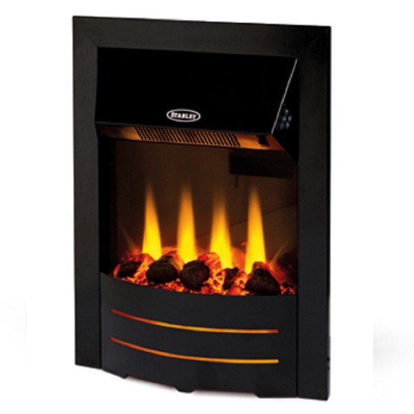 Stanley Argon Bailey Electric Inset Stove - Black Trim