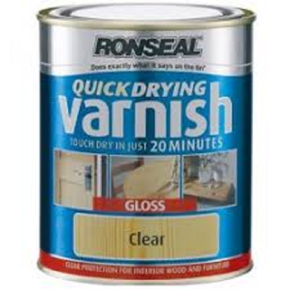 250ML RONSEAL GLOSS Q/DRY CLEAR VARNISH