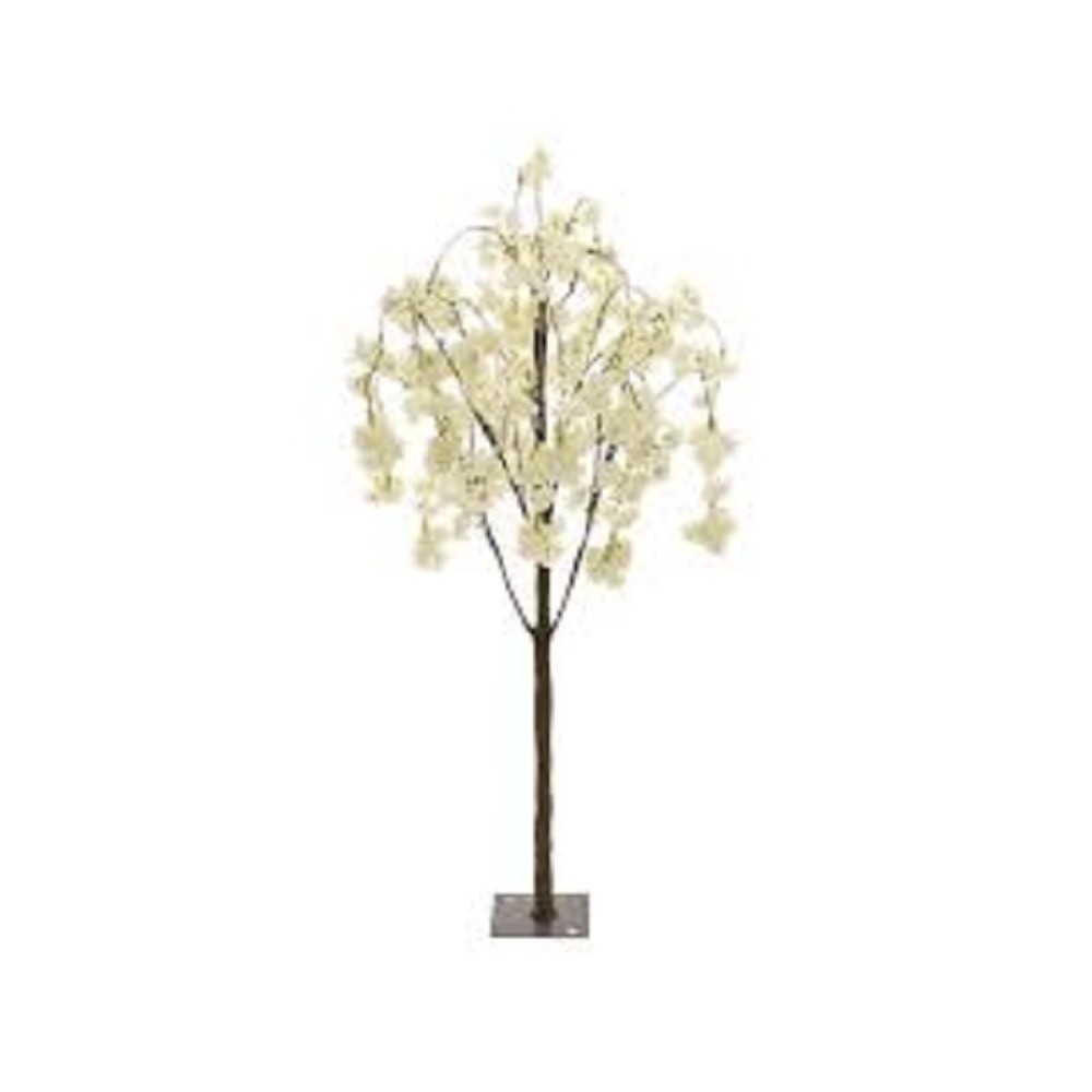 ARTIFICIAL WEEPING CHERRY TREE CREAM 1.4M