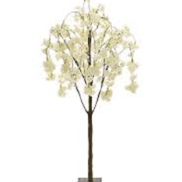 ARTIFICIAL WEEPING CHERRY TREE CREAM 1.4M