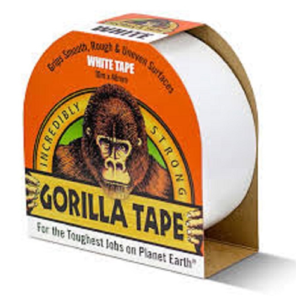 GORILLA WHITE TAPE 10MT X 48MM