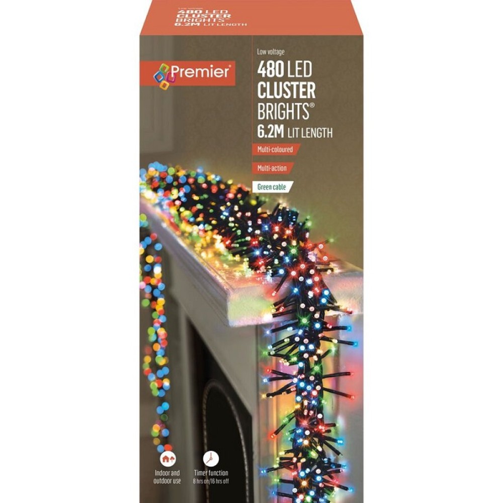 480 MULTI ACTION CLUSTERBRIGHTS - MULTI COLOURED