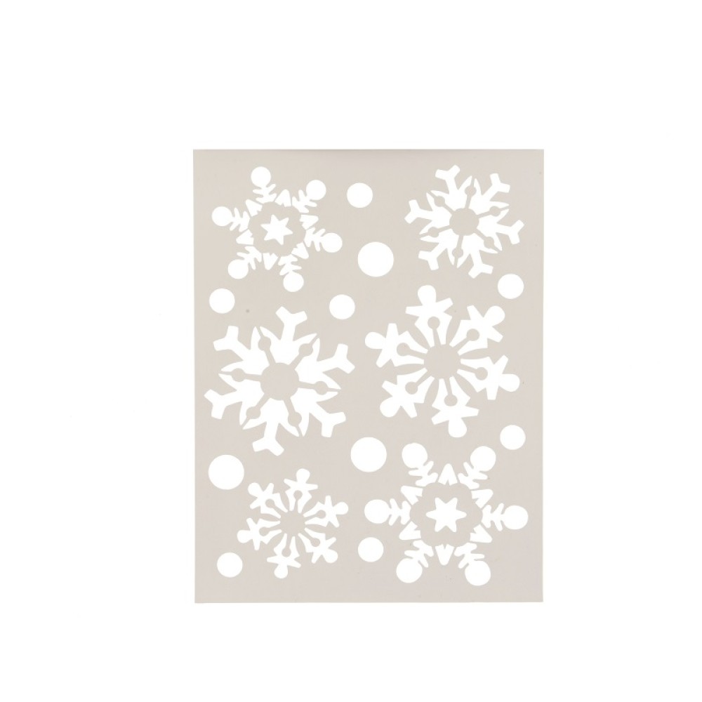 SNOWFLAKE STENCIL 21CM X 30CM