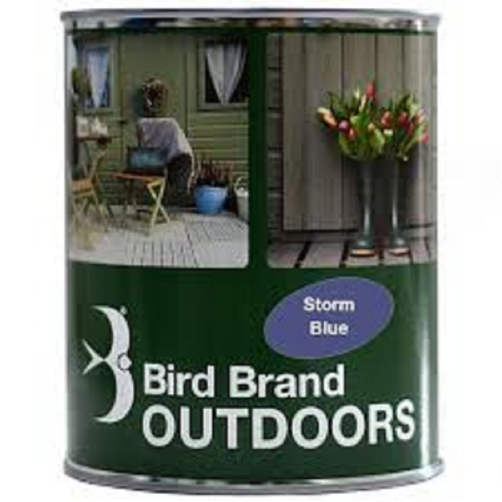 BIRD BRAND OUTDOOR PAINT STORM BLUE 1L