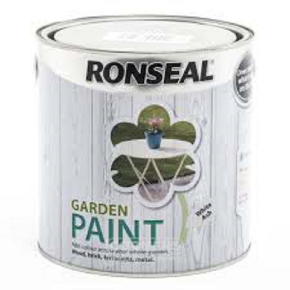 2.5LTR  RONSEAL GARDEN PAINT  WHITE ASH