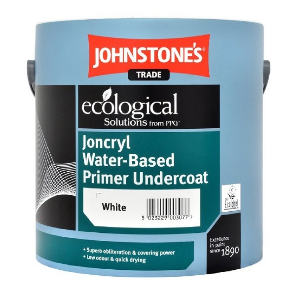 1LTR JOHNSTONE'S JONCRYL WATERBASED  UNDERCOAT BRILLIANT  WHITE