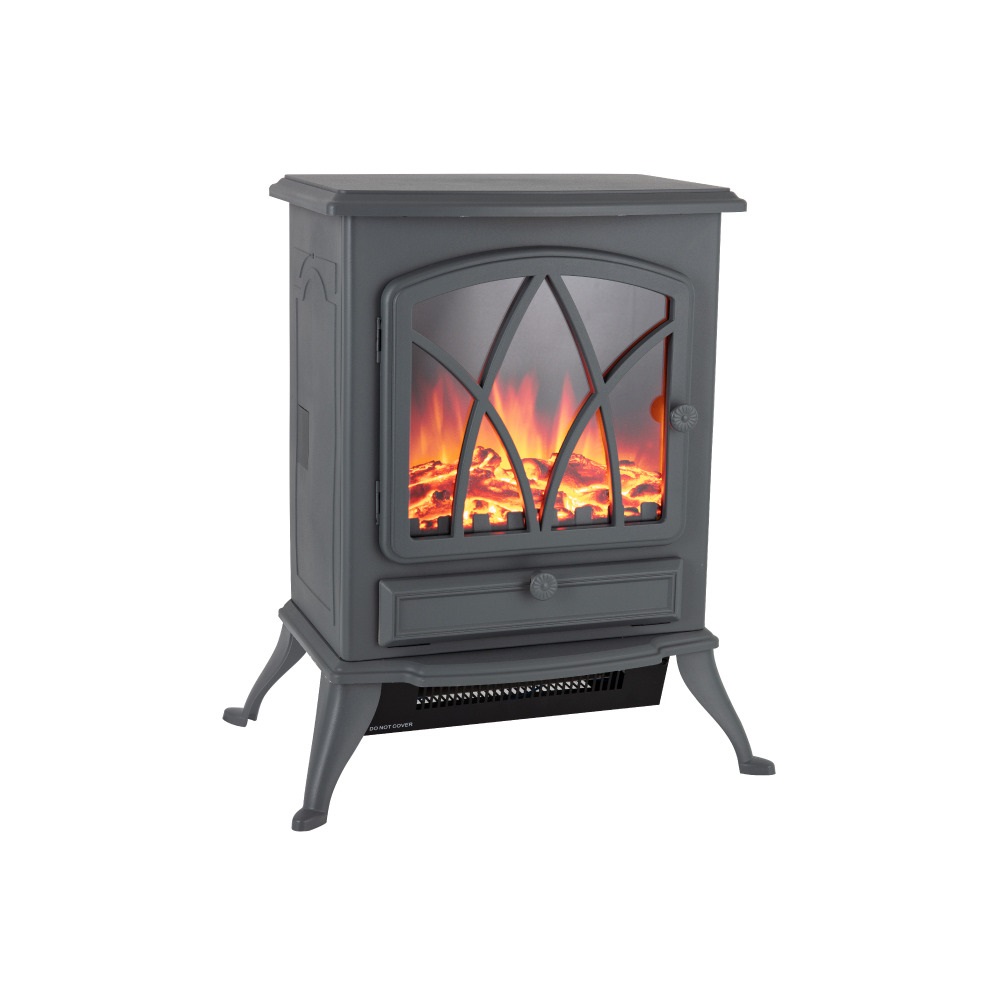 WARMLITE STIRLING ELECTRIC FIRE STOVE GREY-2KW