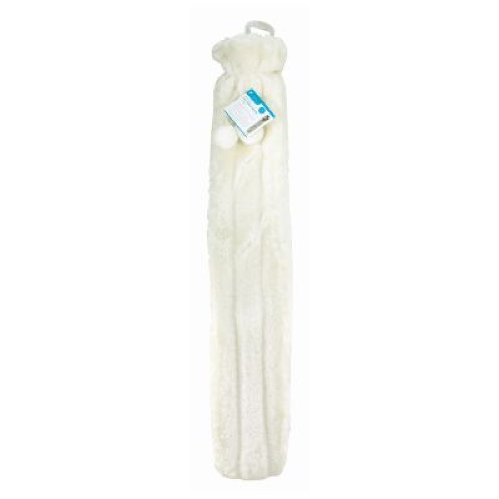 EXTRA LONG HOT WATER BOTTLE - CREAM