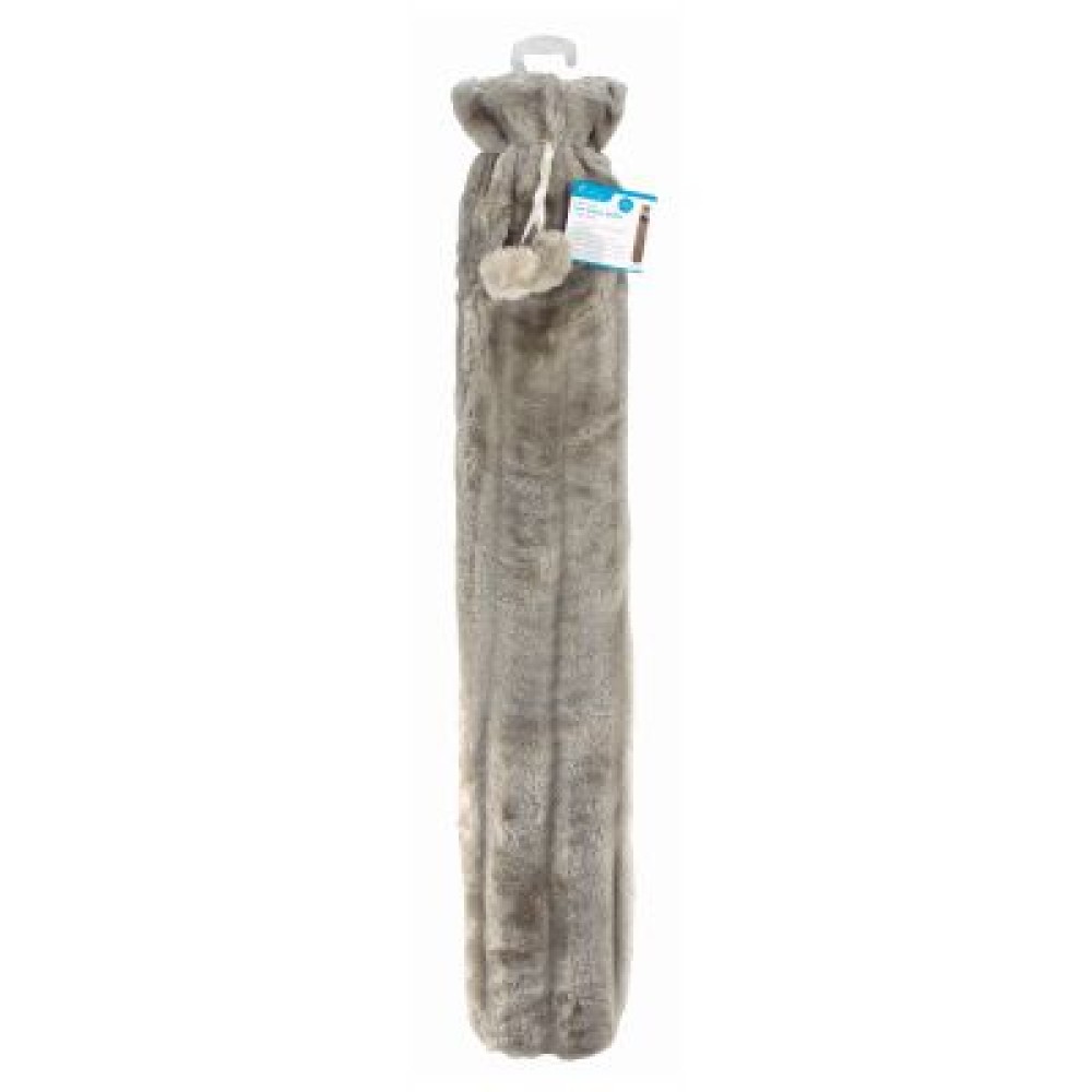 EXTRA LONG HOT WATER BOTTLE -LIGHT GREY