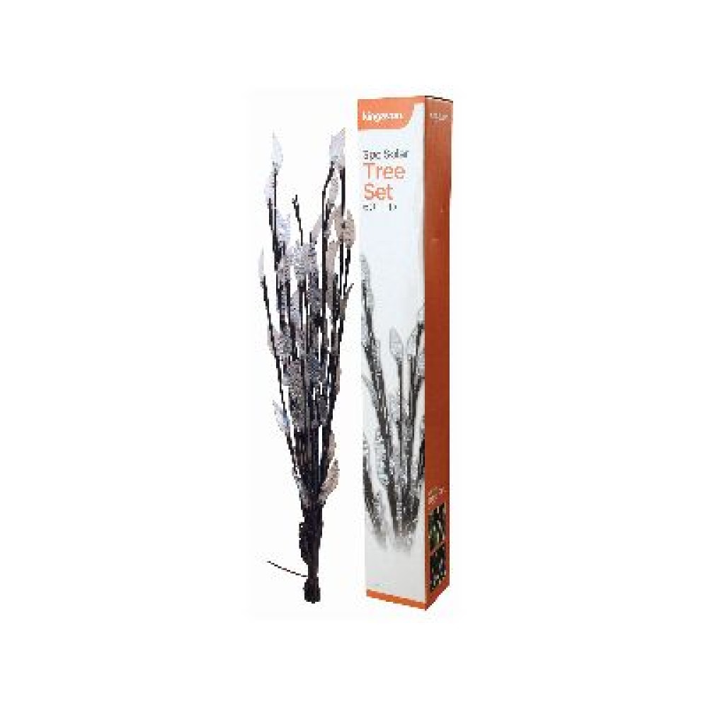 SOLAR 3 PIECE TREE SET - 60 LED