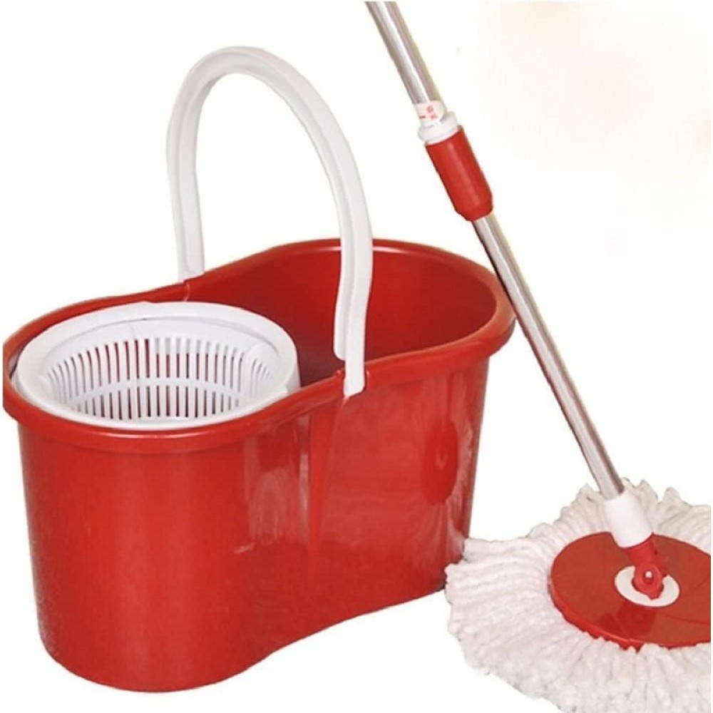 SPINNING MOP WITH 2 MOP HEADS