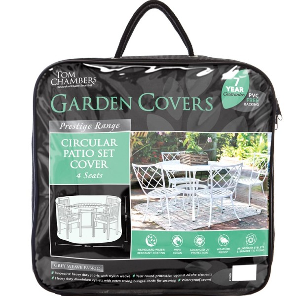 FURNITURE COVER - CIRCULAR PATIO SET COVER 4 SEAT