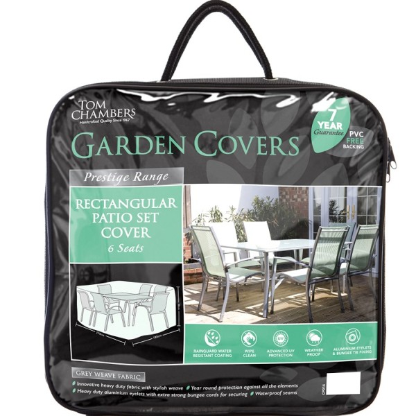FURNITURE COVER - RECTANGULAR PATIO SET - 6 SEATS