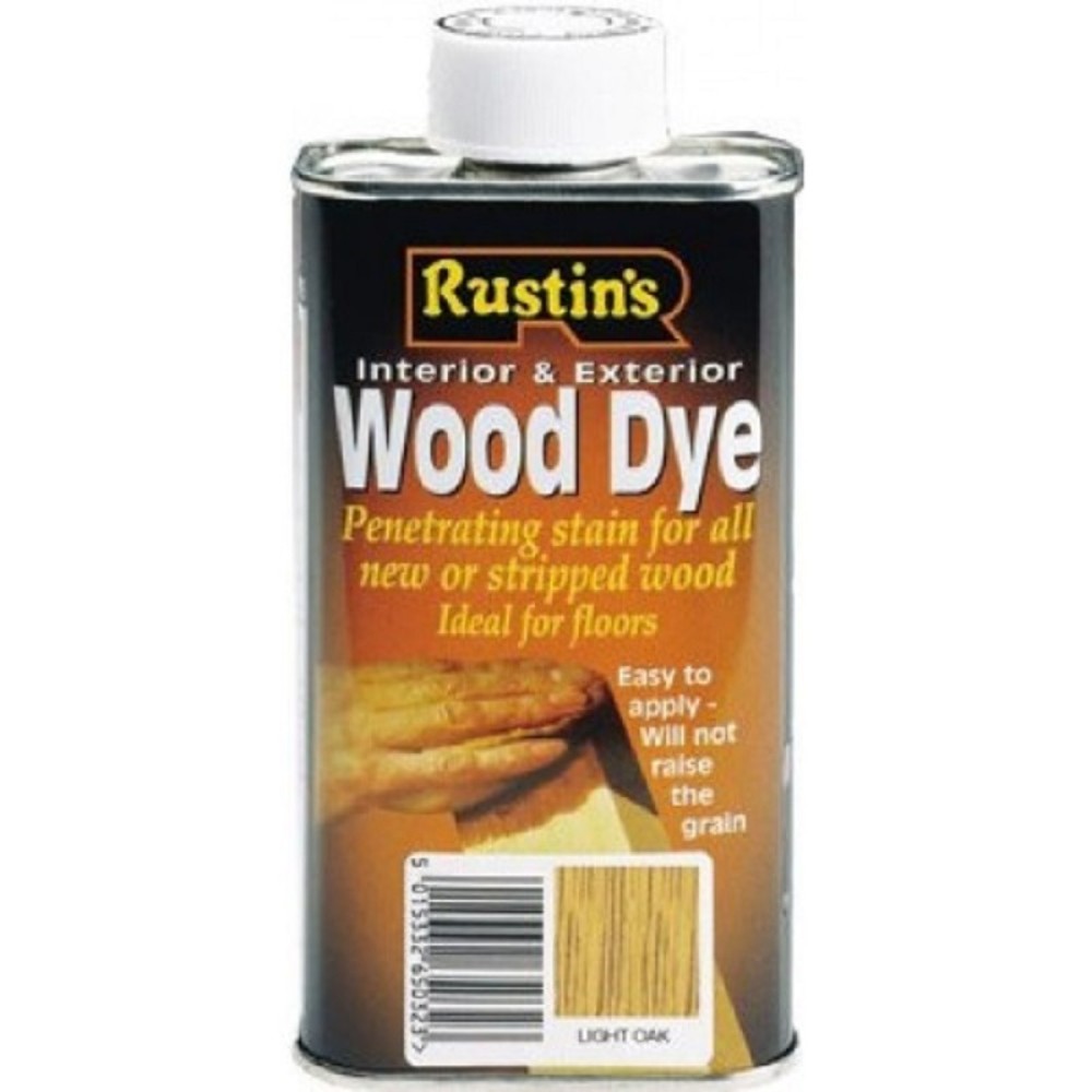 250ML RUSTINS WOOD DYE LIGHT OAK