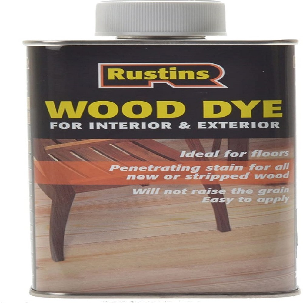 250ML RUSTINS WOOD DYE EBONY