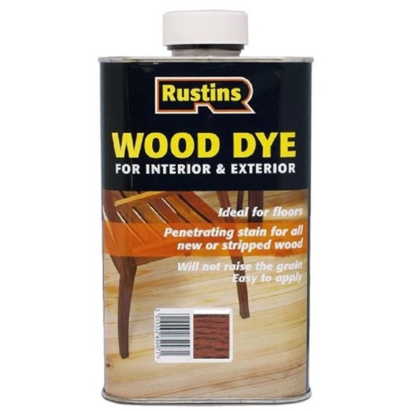 250ML RUSTINS WOOD DYE RED MAHOGANY