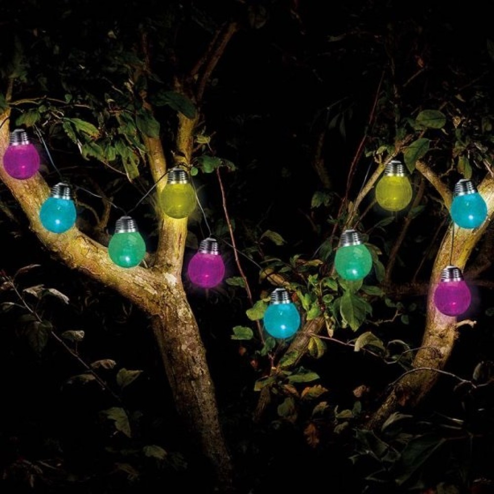 EUREKA! CRACKLE SOLAR STRING LIGHTS - 10 BULB