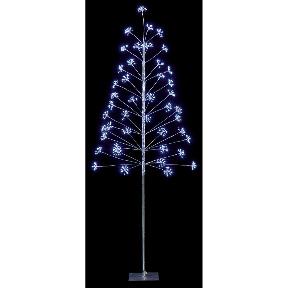 LED MICROBRIGHTS TREE - SILVER - WHITE LEDs