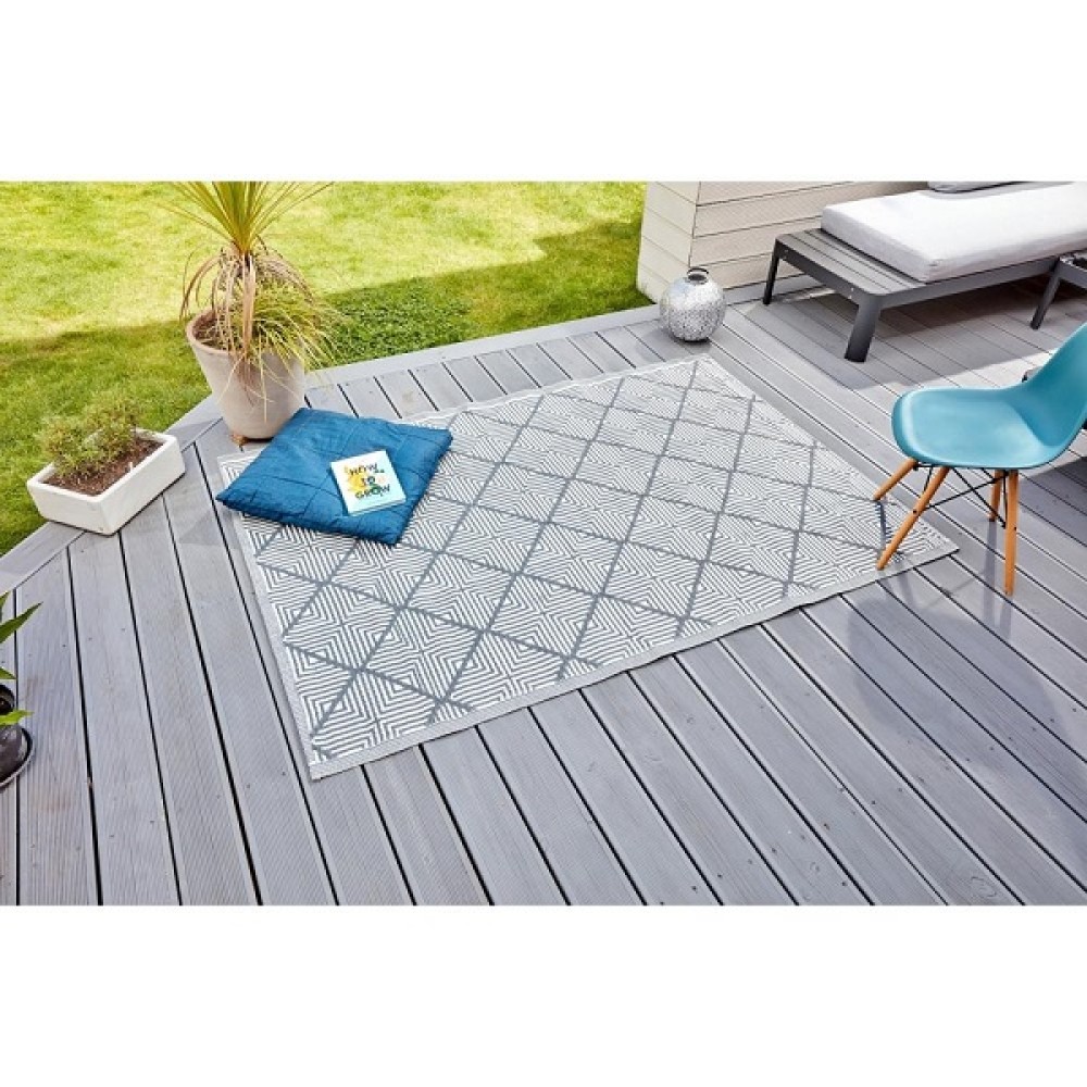 ALEXANDRIA OUTDOOR RUG - SLATE 150CM X 210CM