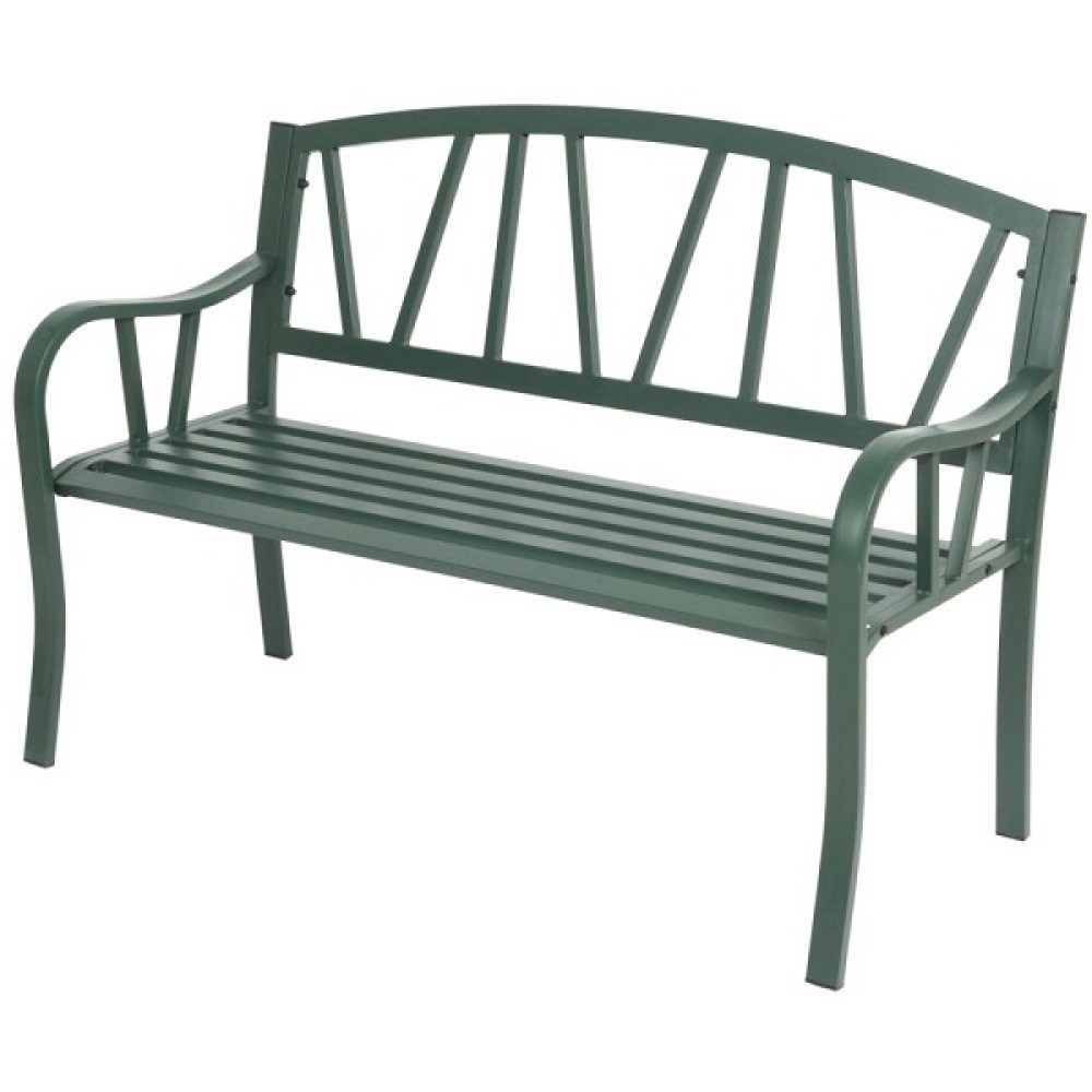 HOUSTON 2 SEATER GARDEN BENCH - GREEN