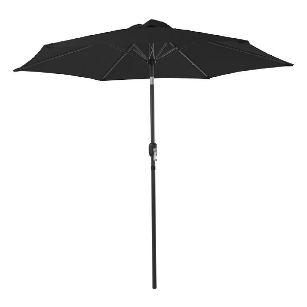 Crank & Tilt 2.7m Aluminium Parasol - Grey