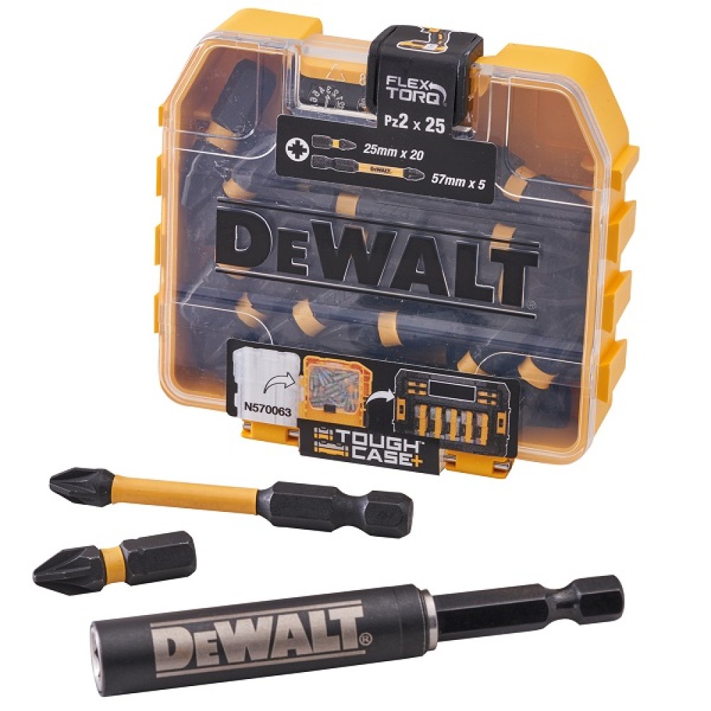 DEWALT 25 PCE FLEX TORQ IMPACT BIT SET