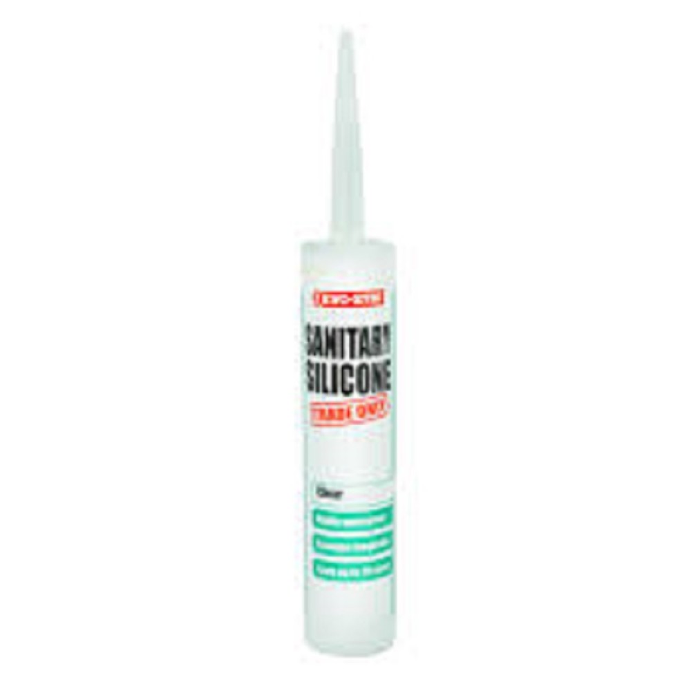 310ML EVOSTIK TRADE SILICONE SANI CLEAR