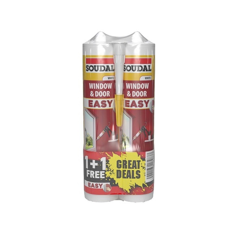 SOUDAL WINDOW & DOOR EASY SEALANT - WHITE