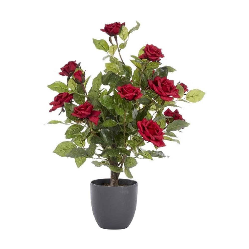 120CM ARTIFICIAL REGENT'S ROSE TREE -RUBY RED