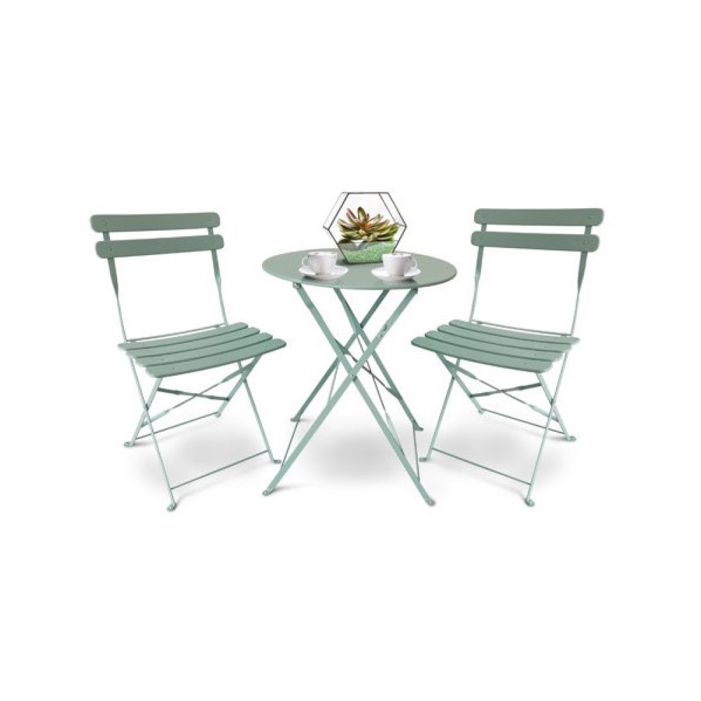 BISTRO 3 PCS METAL SET MATT GREEN