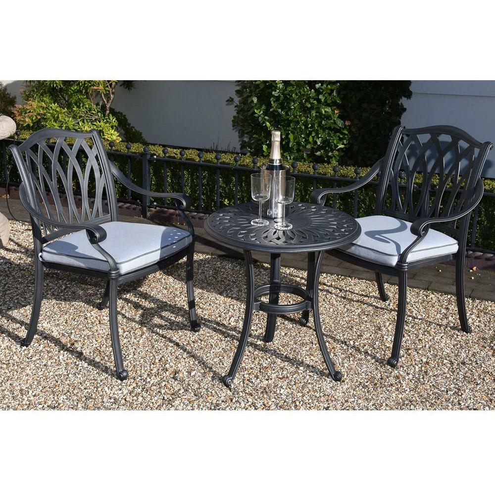 FLORENCE 2 SEATER BISTRO SET GREY