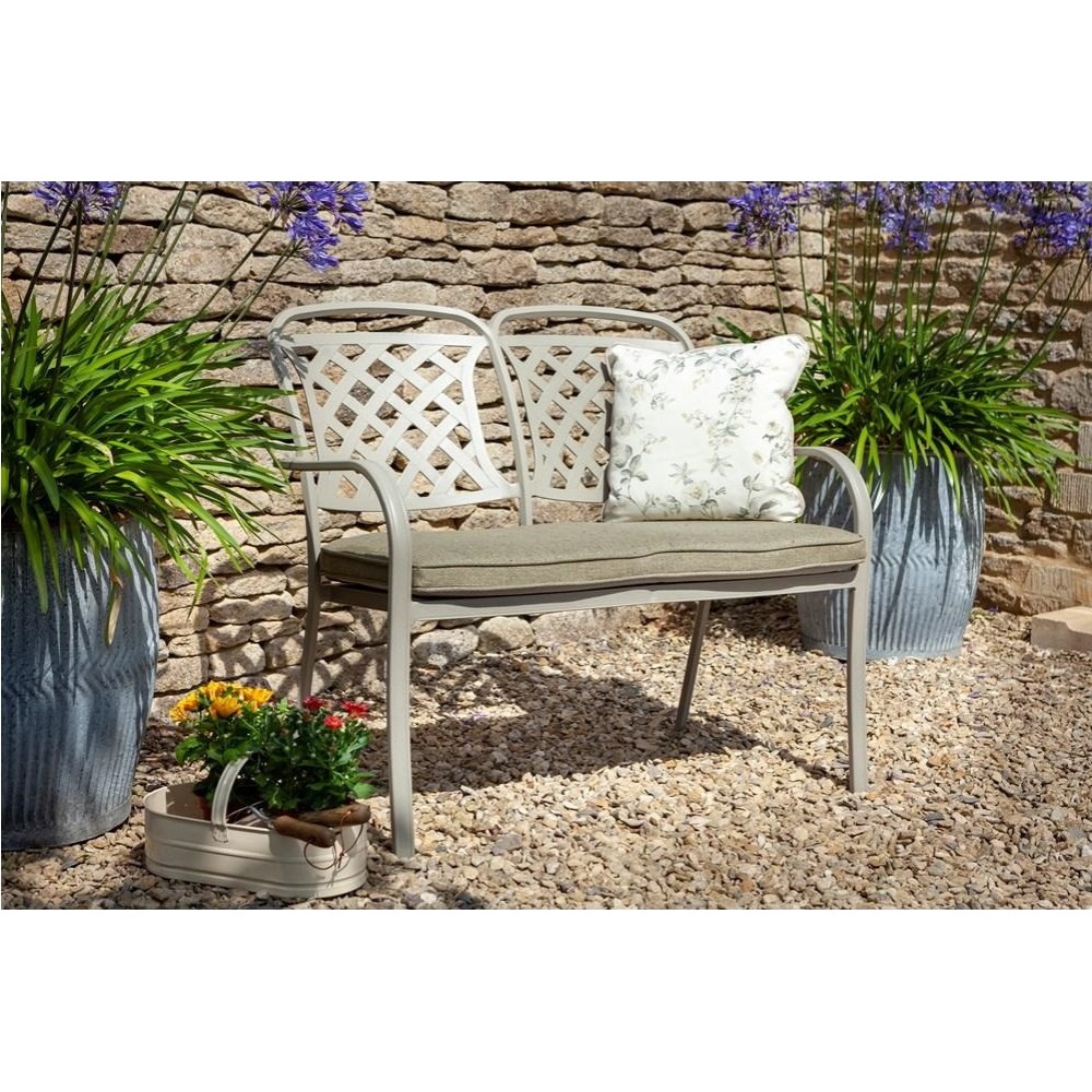 BERKELEY CAST ALUMINIUM 2 SEATER BENCH