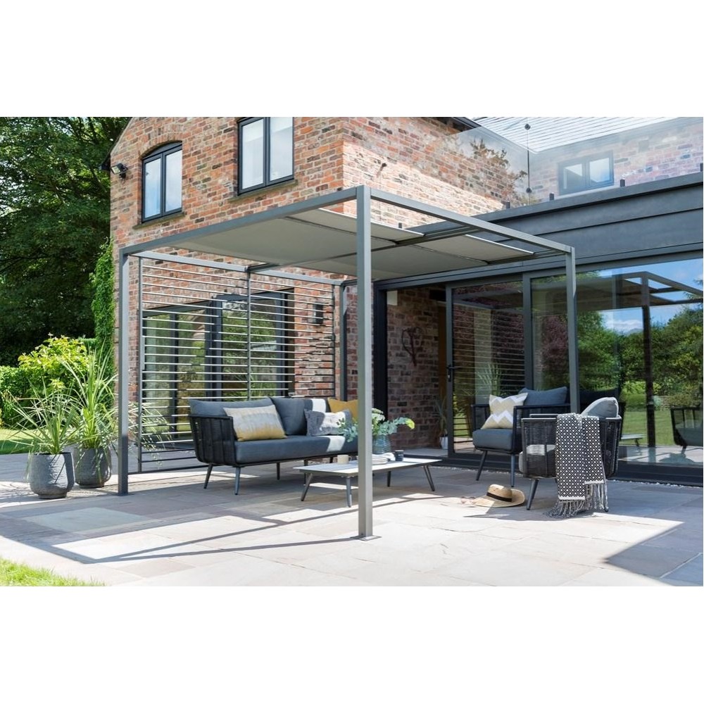 SLIDING ROOF GAZEBO - 2.8M X 2.8M