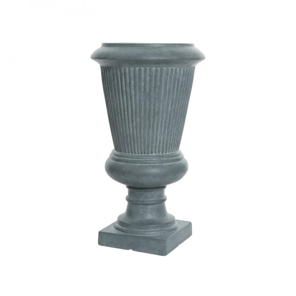 FIBRECLAY ANNA SMALL URN PLANTER - DARK GREY